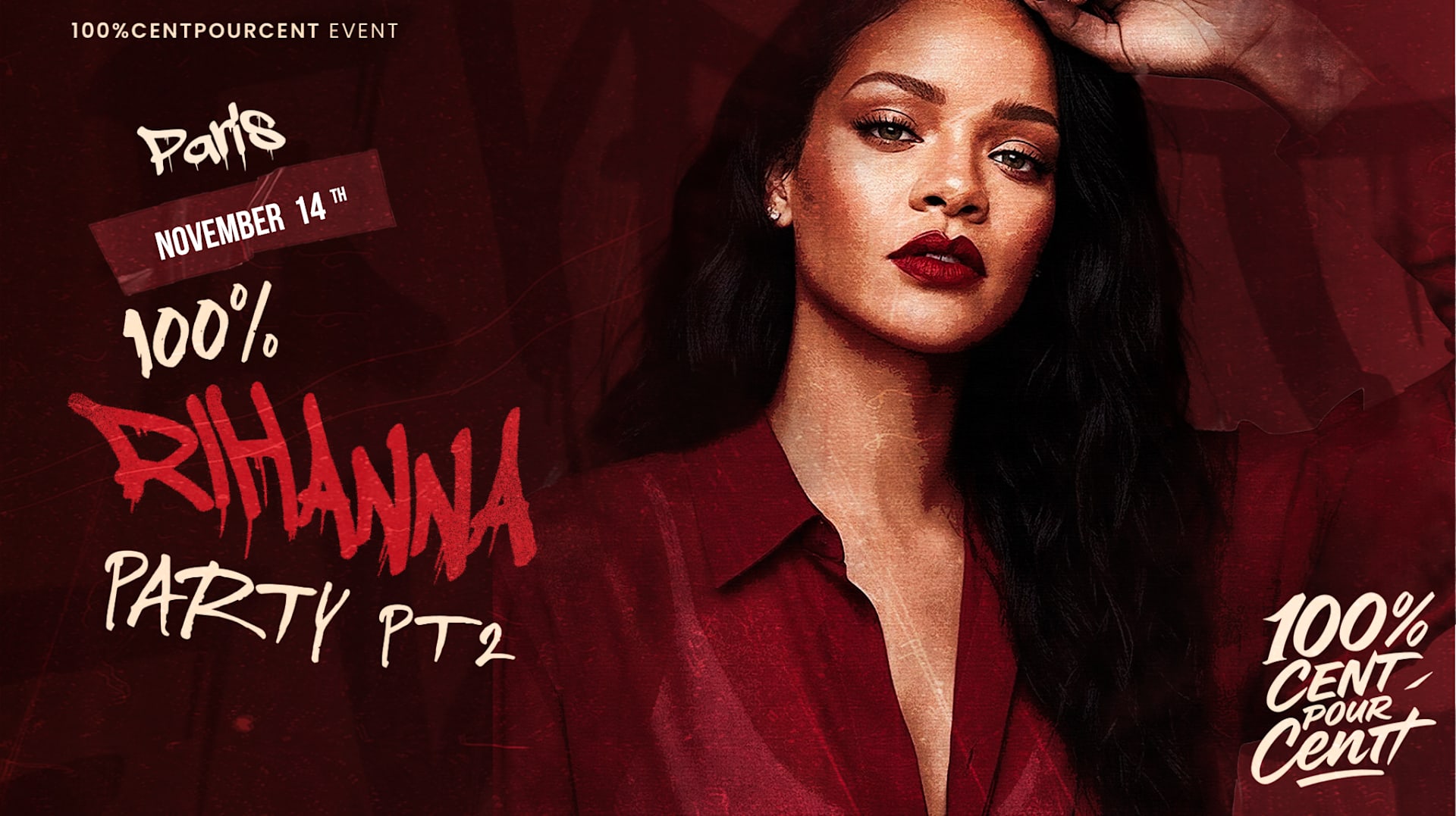 100% Rihanna Party Party In Paris Pt.2 !!