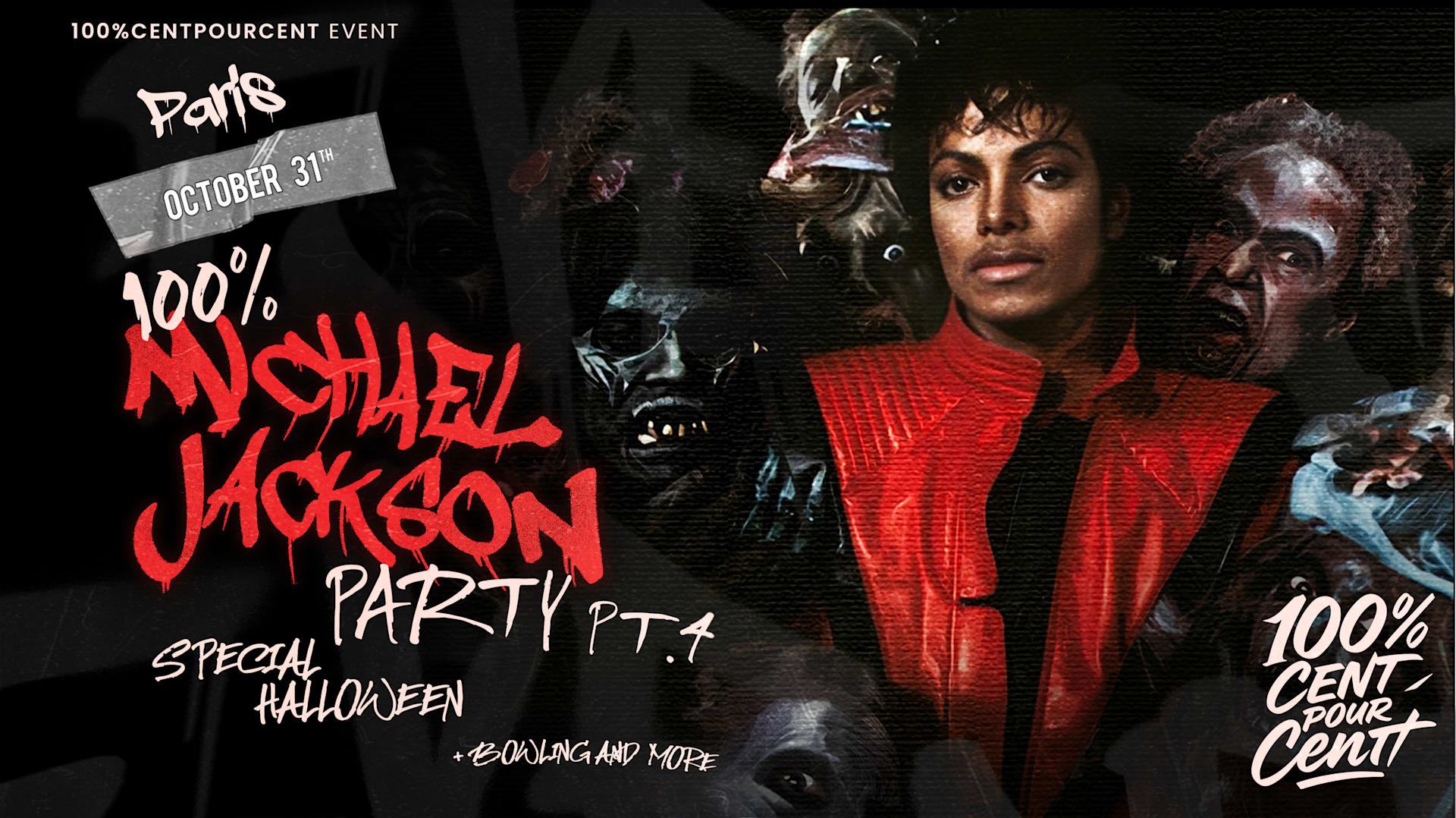 100% Michael Jackson Party In Paris Pt.4 !! (Halloween)