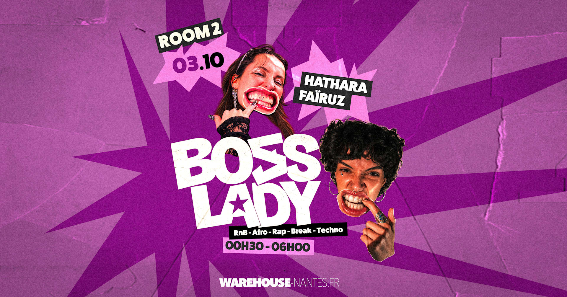 Boss Lady W/ Hathara & Faïruz En Room 2 Du Warehouse