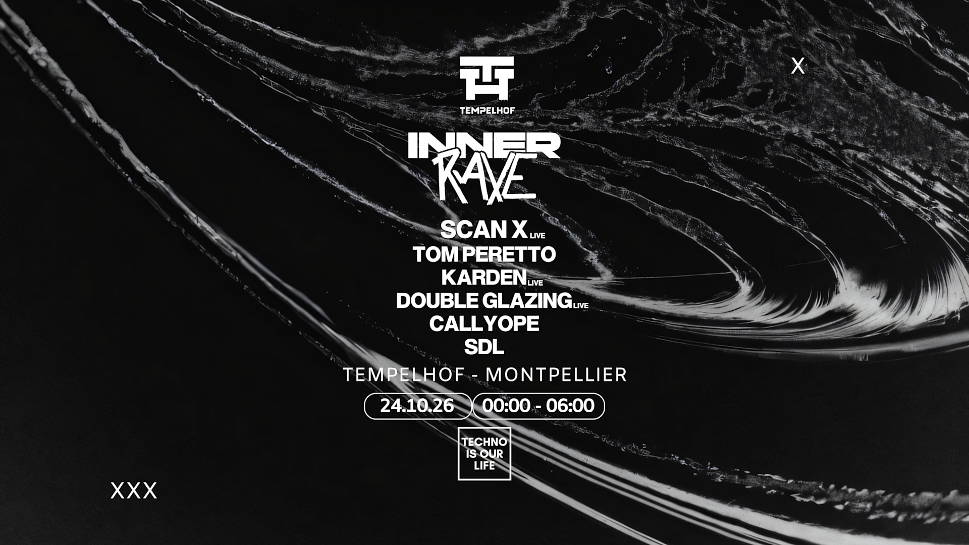 Inner Rave - 100% Techno - Tempelhof - Dieze Warehouse
