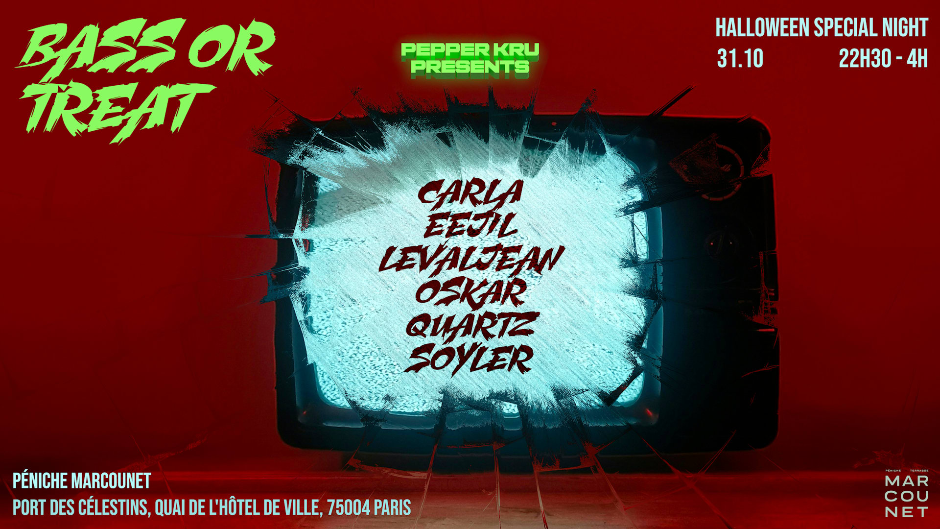 Pepper Kru Present : Bass Or Treat (Halloween Party)