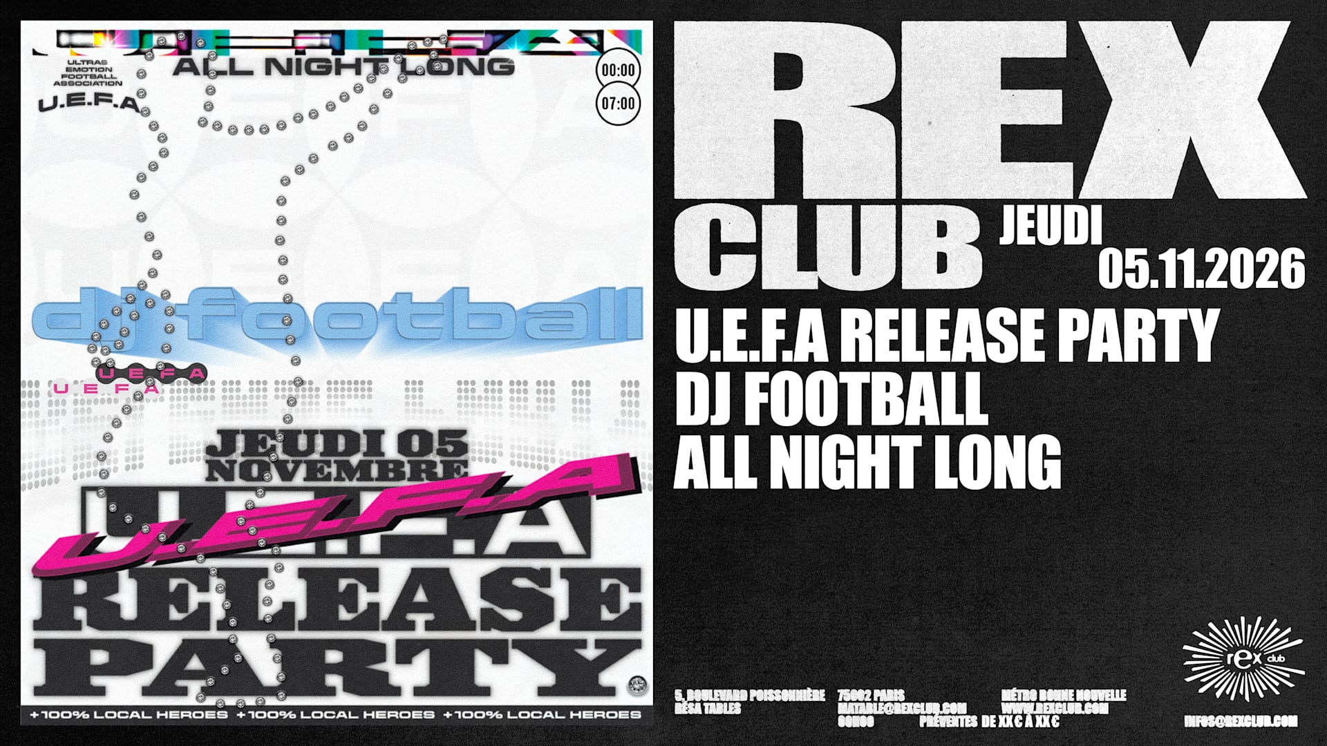 U.E.F.A Release Party: Dj Football All Night Long