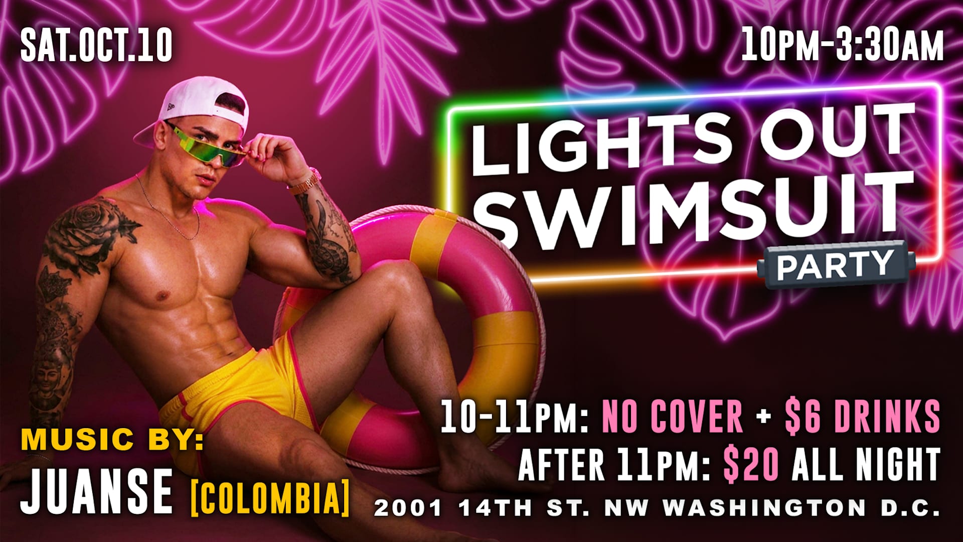 Lights Out Swim Suit Party With Juanse (Colombia)