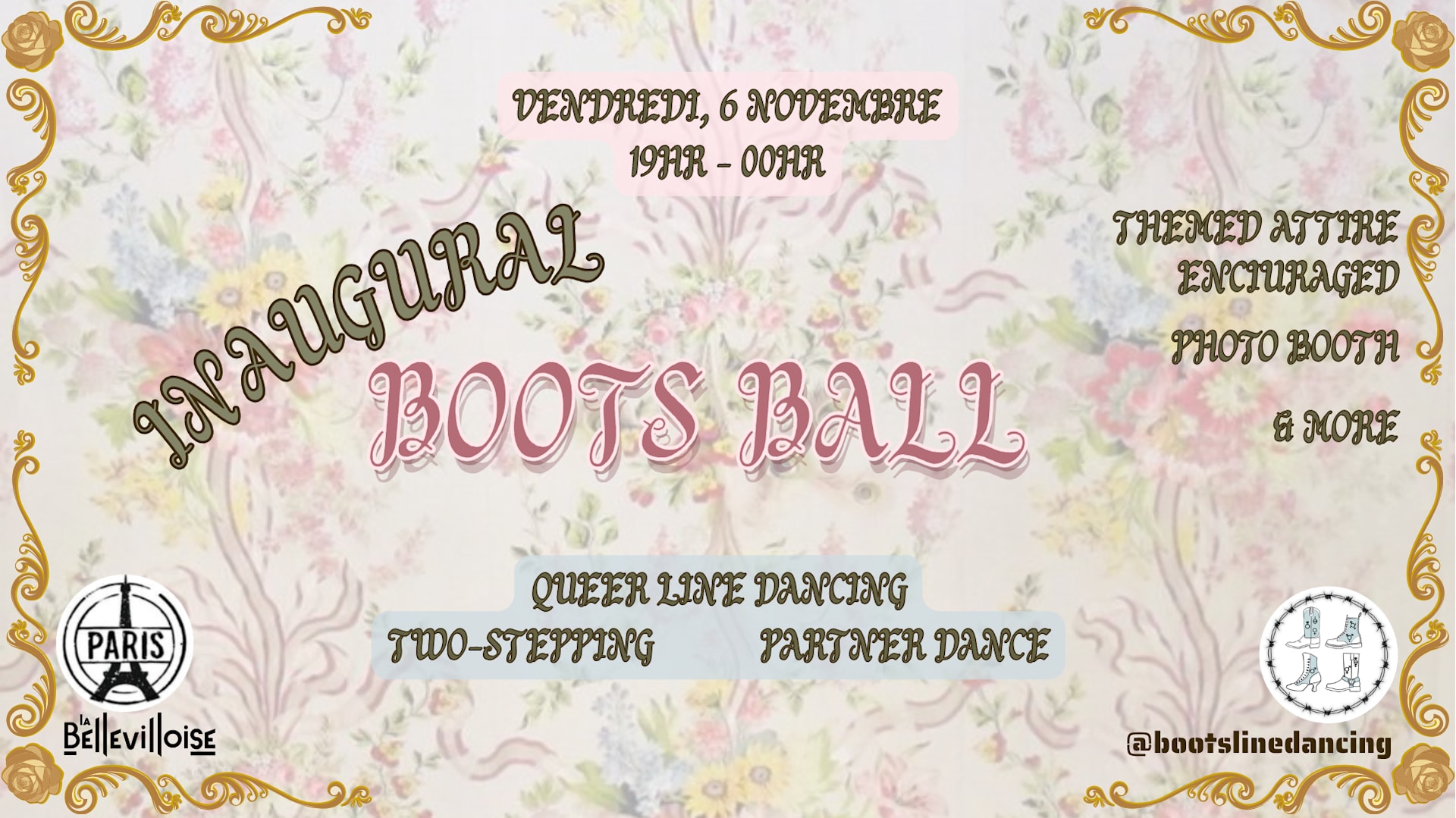 Inaugural Boots Ball : Queer Line Dance & Partner Dancing