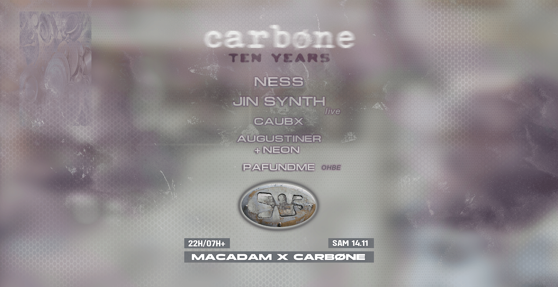Macadam • 10 Ans De Carbøne ~ Ness ~  Jin Synth Live ~ ...