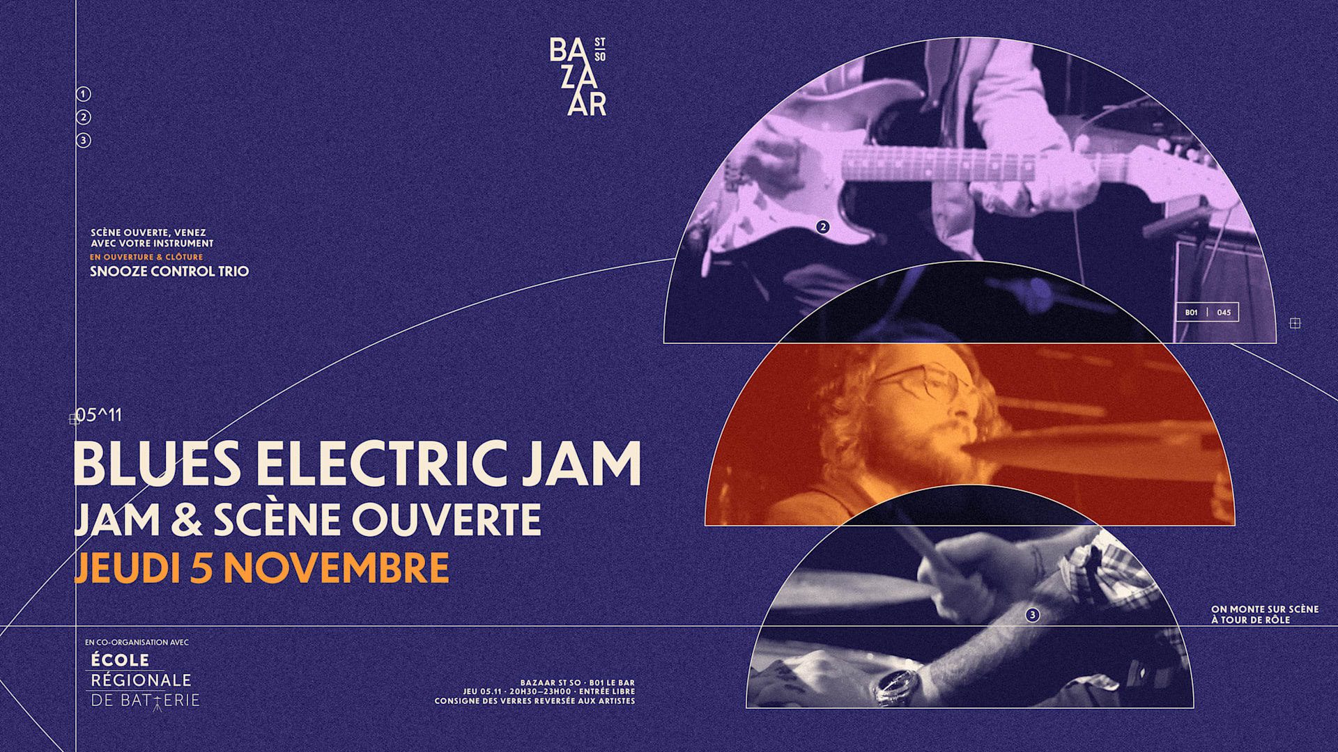 Blues Electric Jam · Jam & Scène Ouverte · Bazaar St So