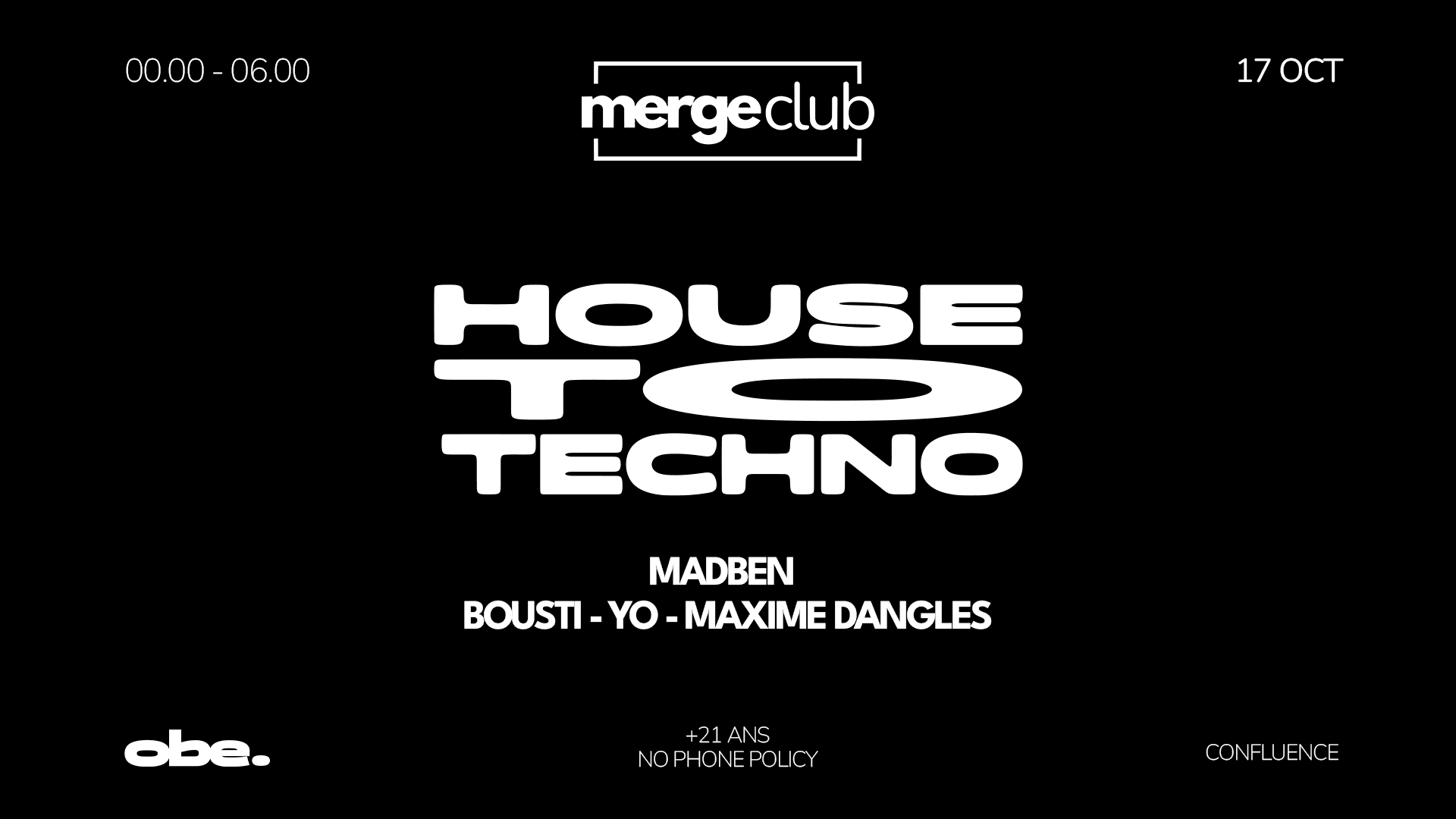 Merge Club - House To Techno