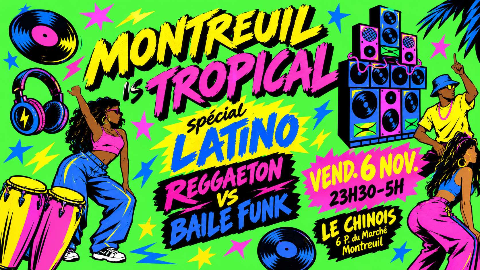 Montreuil Is Tropical Spécial Latino Reggaeton & Baile Funk