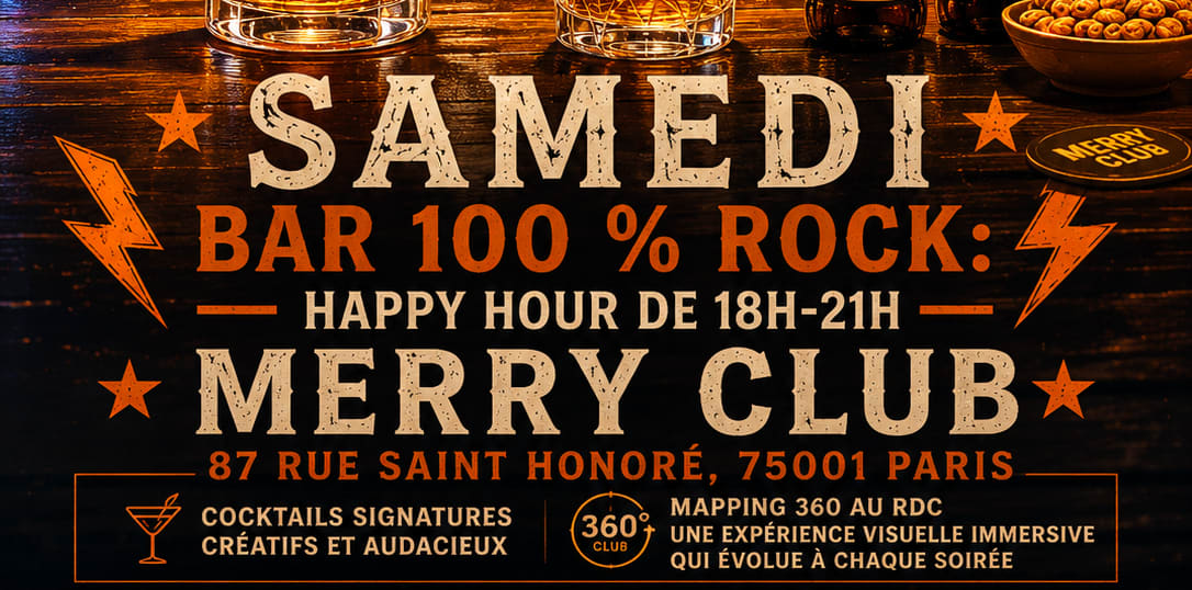 Merry -Karaoké & Rock Hits 90s-2000 De 18h À 5h30