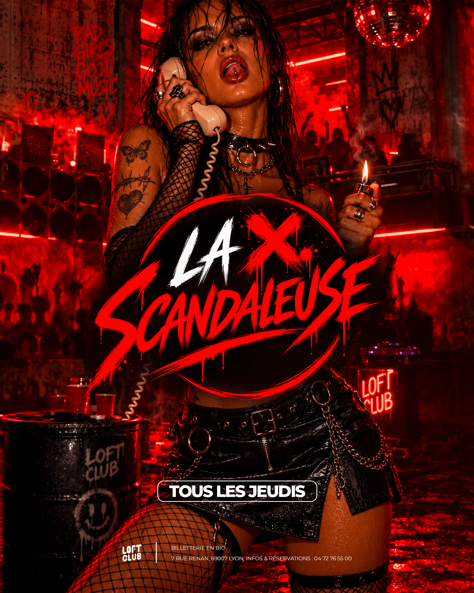 La Scandaleuse : Tous Les Jeudis Au Loft Club Lyon