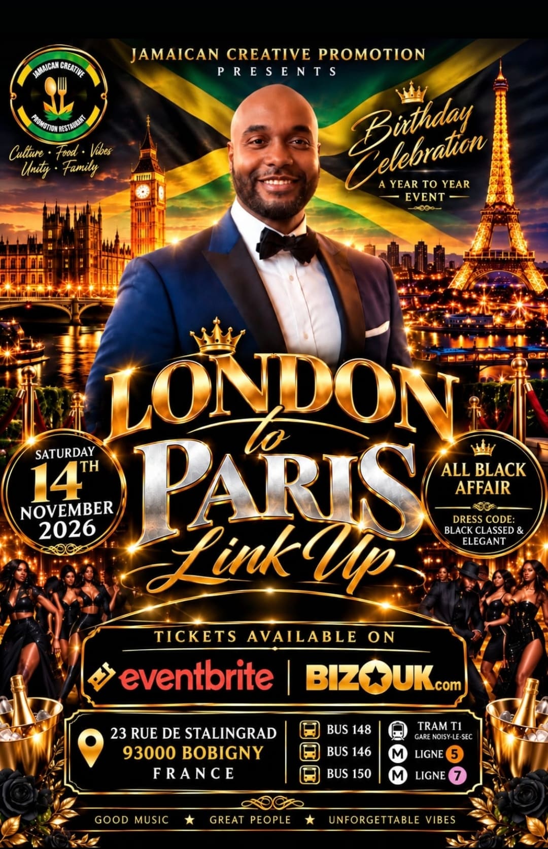 Jamaican Party London To Paris Link Our Block Affair