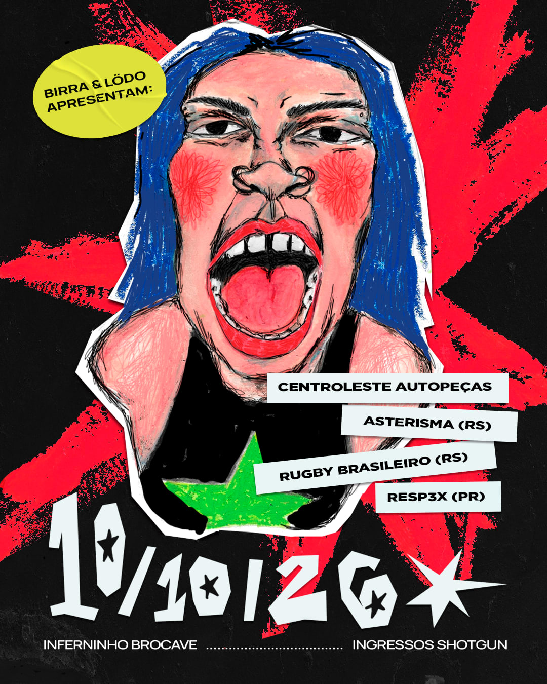 Birra & Lödö Em: Asterisma, Clap, Resp3x, Rugby Brasileiro