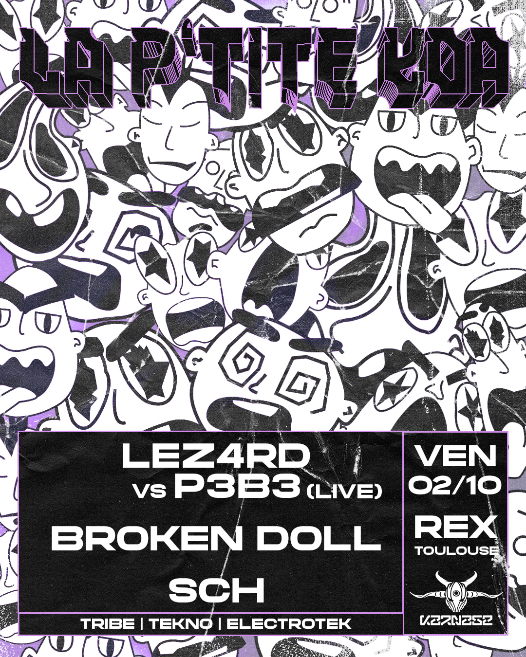La P'tite Koa W/ Lez4rd Vs P3b3, Broken Doll, Sch