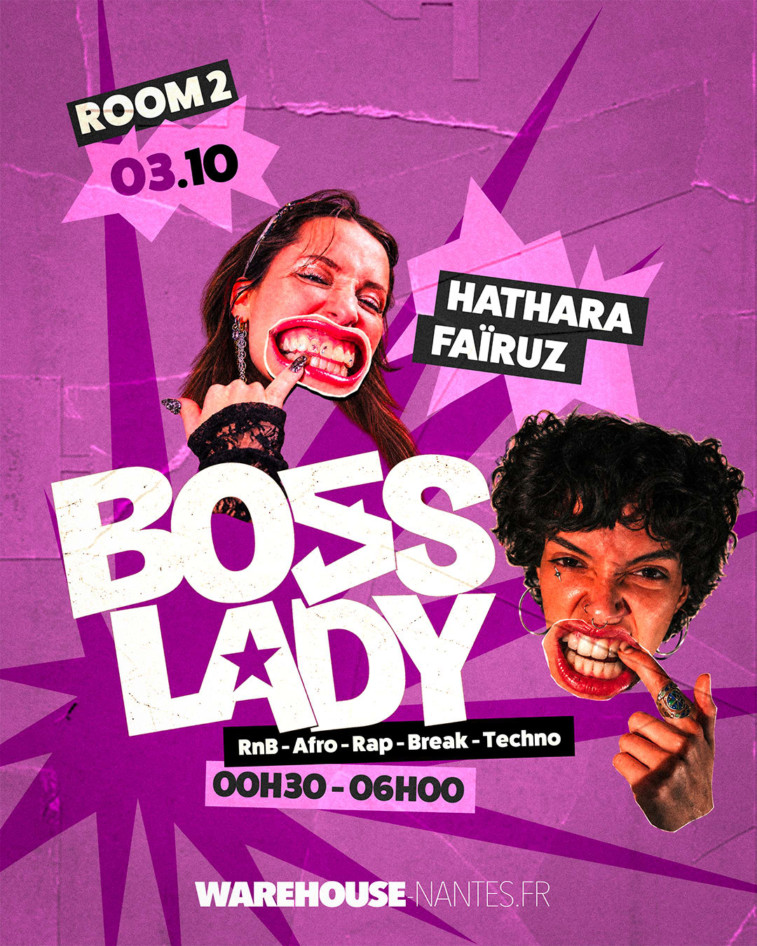 Boss Lady W/ Hathara & Faïruz En Room 2 Du Warehouse