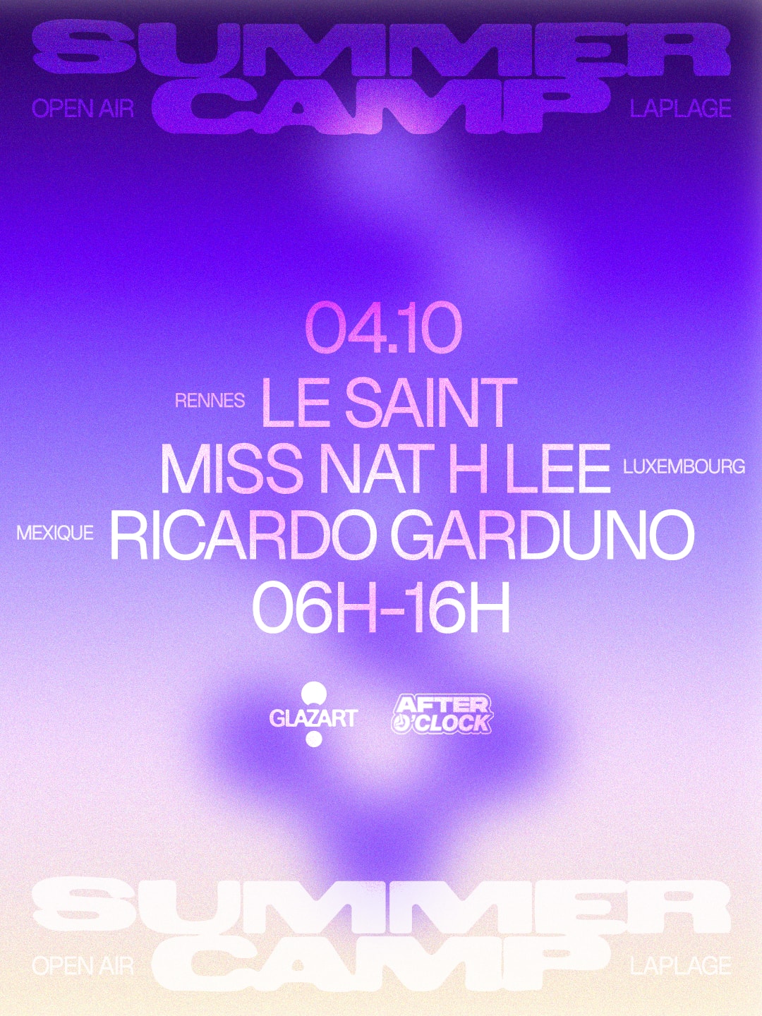 After O'clock X La Plage Open Air : Ricardo Garduno, Miss...