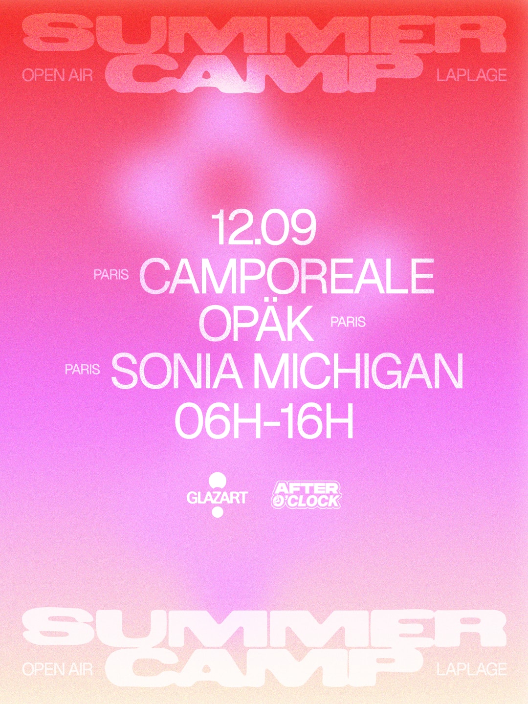 After O'clock X La Plage Open Air : Camporeale, Opäk & More