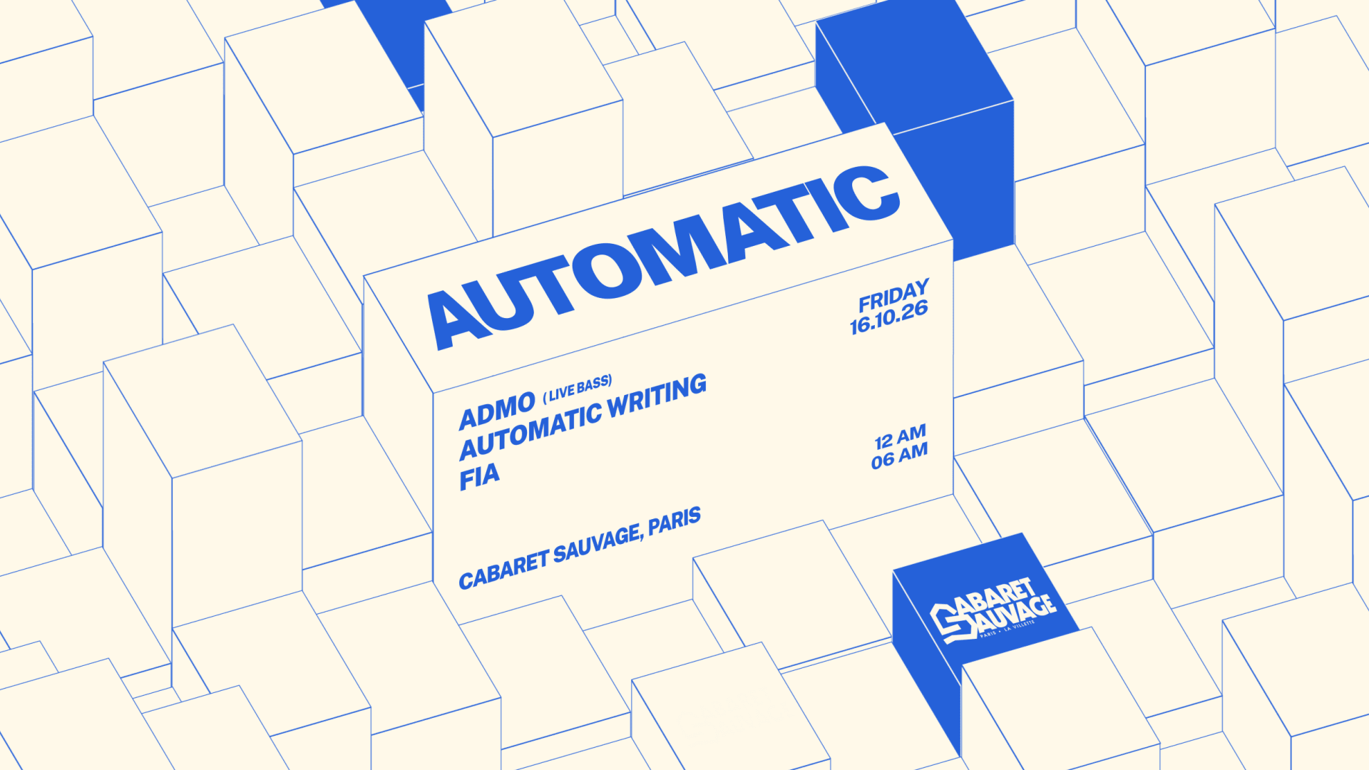 Automatic : Admo (Live Bass), Fia, Automatic Writing