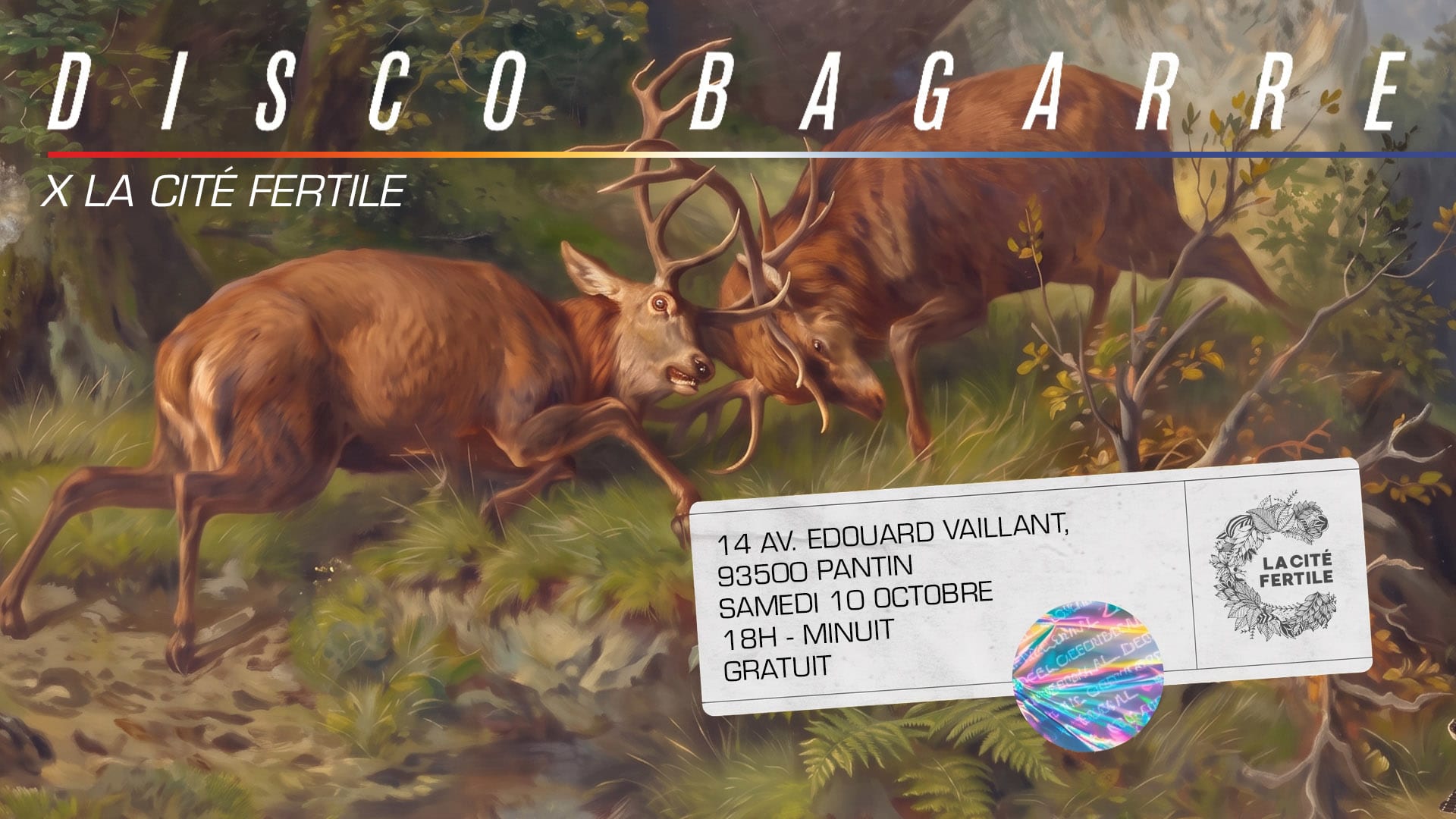 Disco Bagarre Take Over @La Cité Fertile