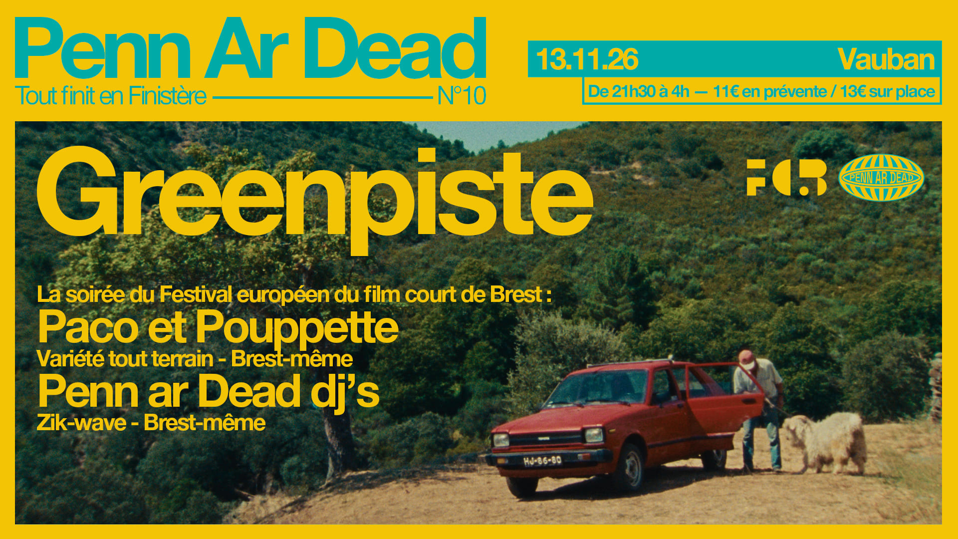 Film Court Greenpiste: Paco Et Pouppette + Penn Ar Dead Dj's