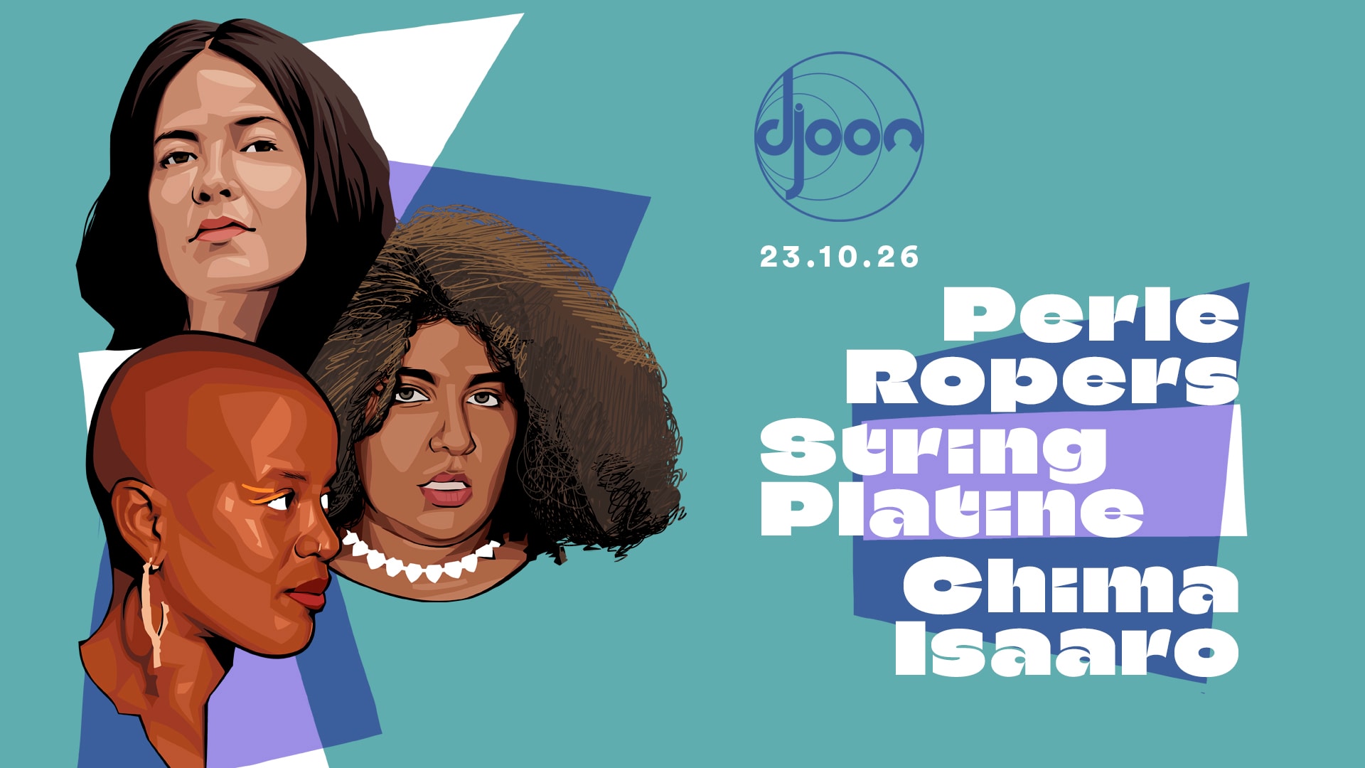 Perle Ropers String Platine & Chima Isaaro