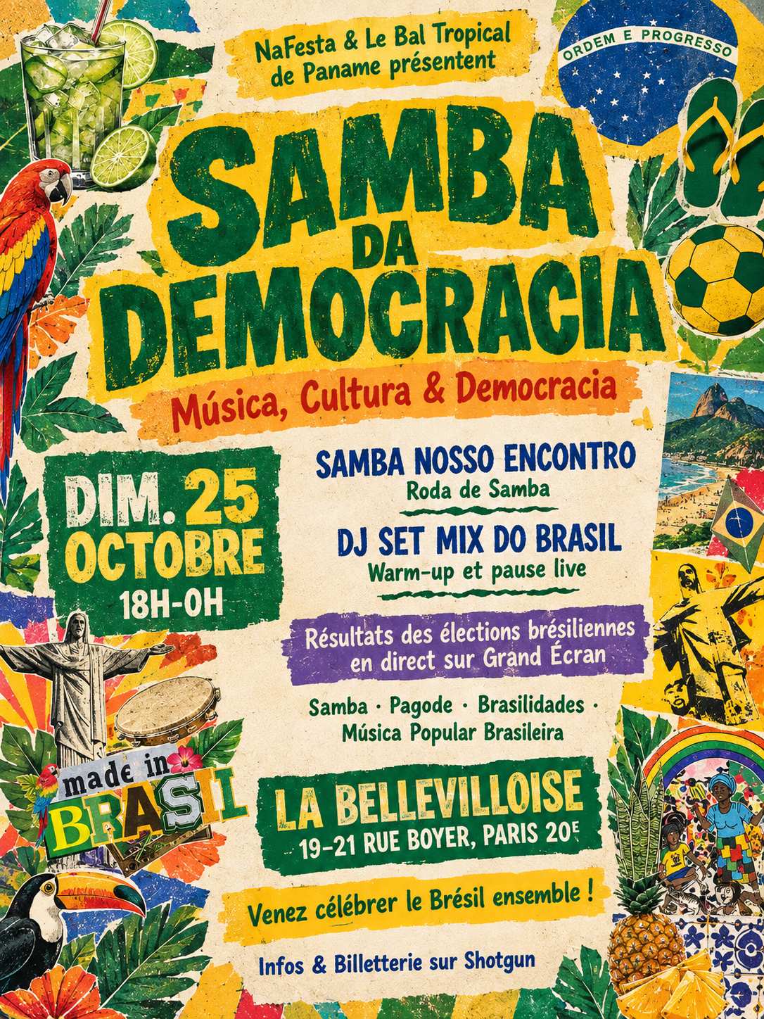 Samba Da Democracia (Roda+Dj+Élections Brésil) | 25.10.26