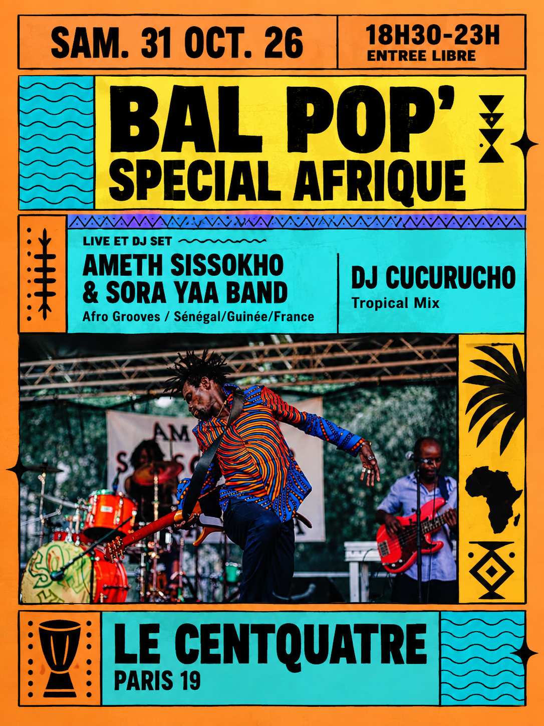 Bal Pop' Du Centquatre Spécial Afrique Avec Ameth Sissokho !