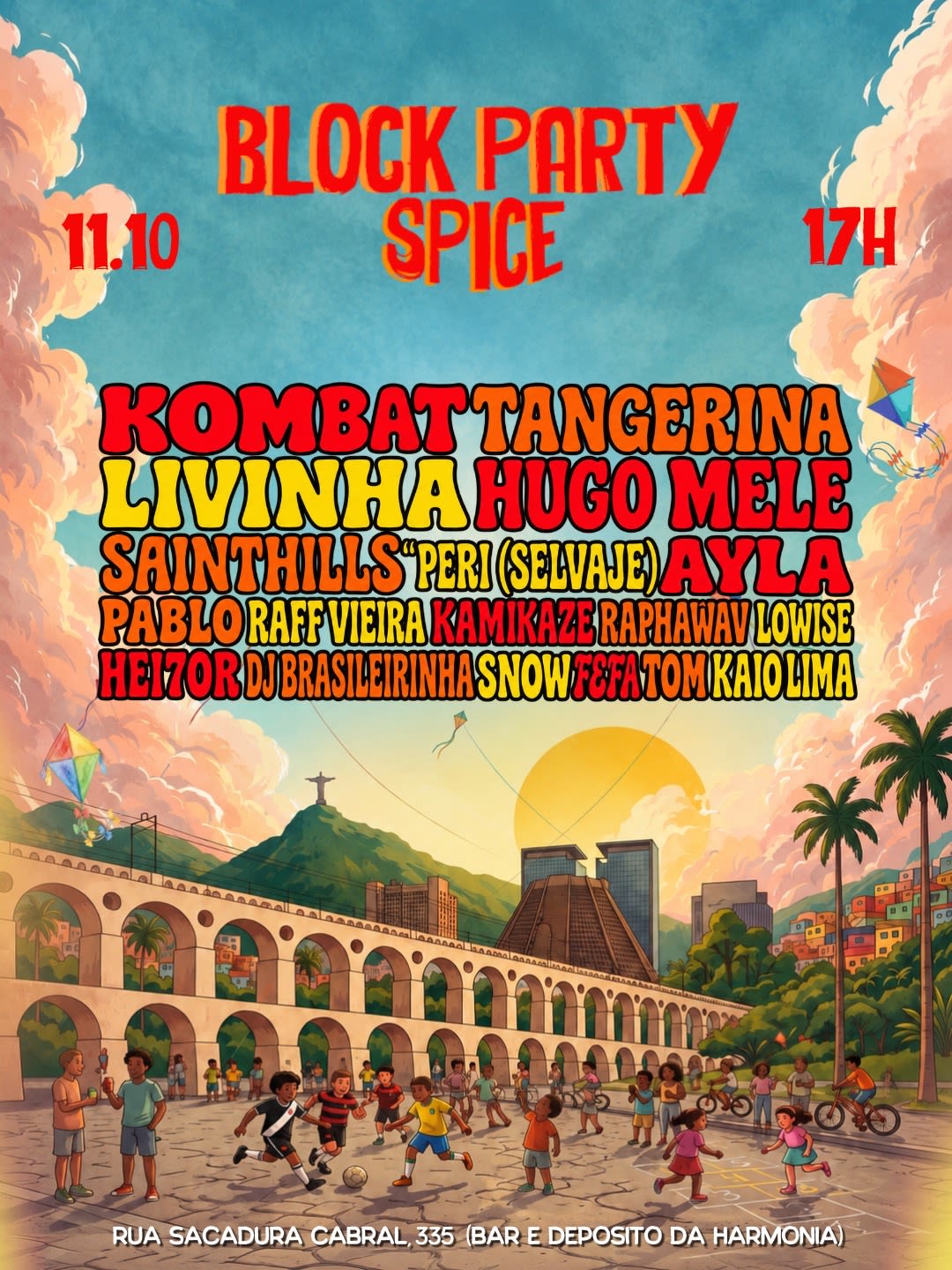 Spice Block Party Freeeeee Na Rua