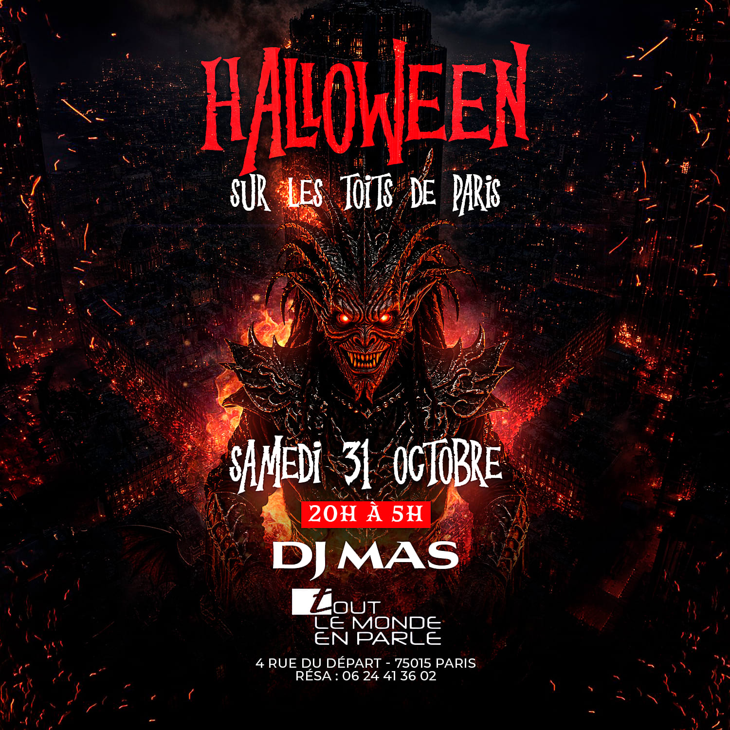 Halloween Sur Les Toits De Paris Rooftop Club