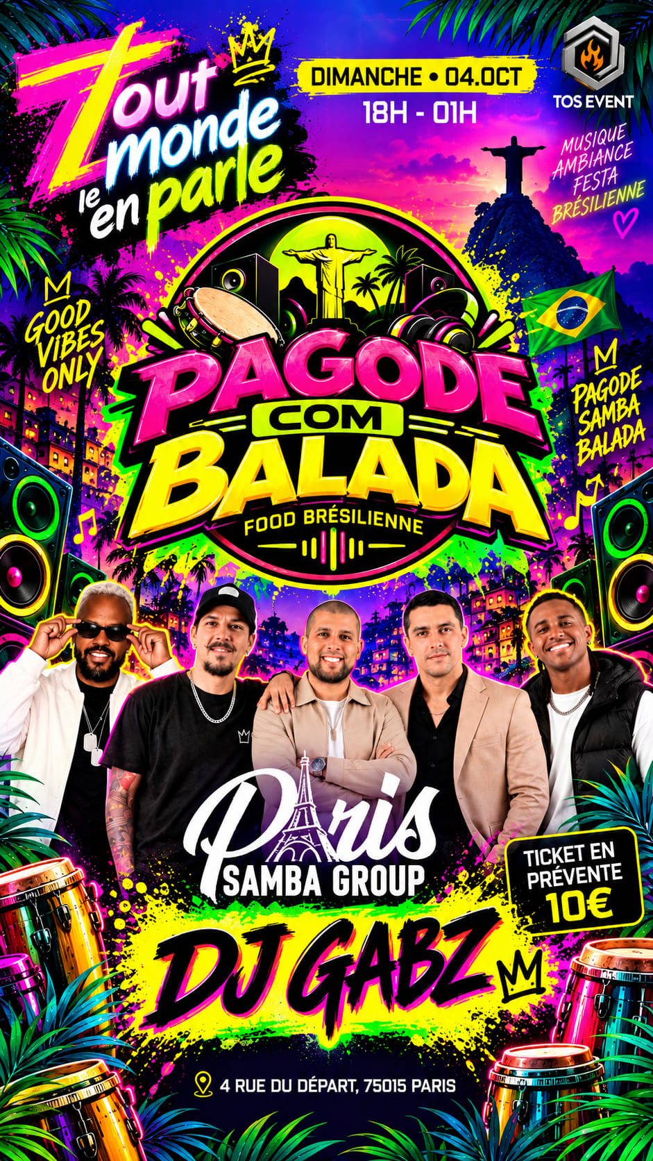 Opening Soirée Brésilienne 🔥🇧🇷 🌴 Pagode Com Balada