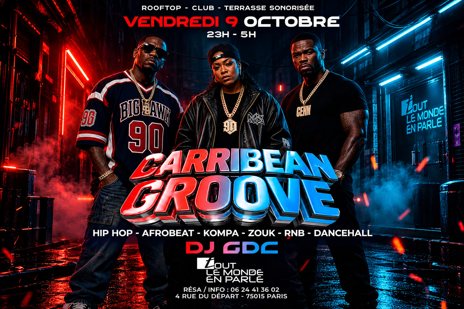 Soiree Caribbean Groove Open Air & Hiphop,Afrobeat