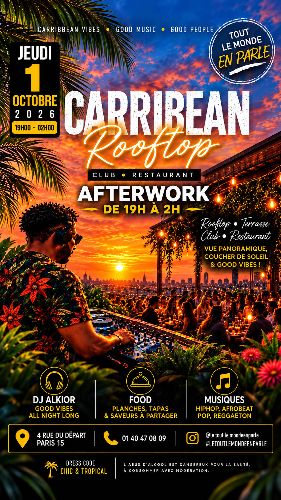 Afterwork Caribbean & Old Sckool Club & Terrasse