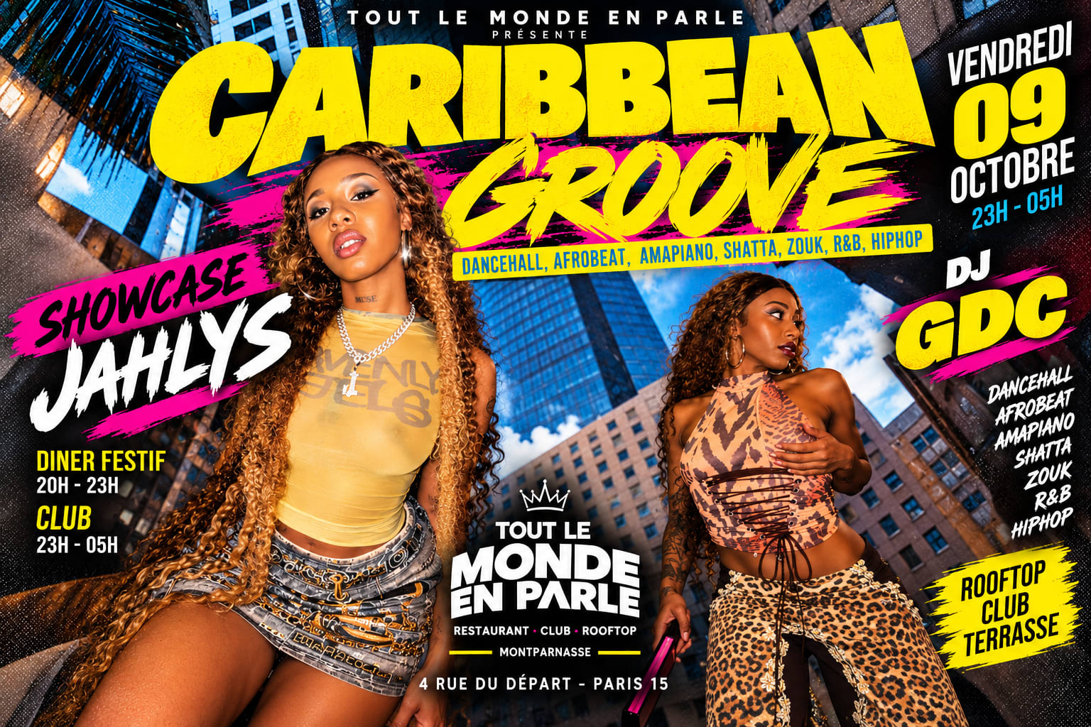 Soiree Caribbean Groove , Club Show Case Jahlys