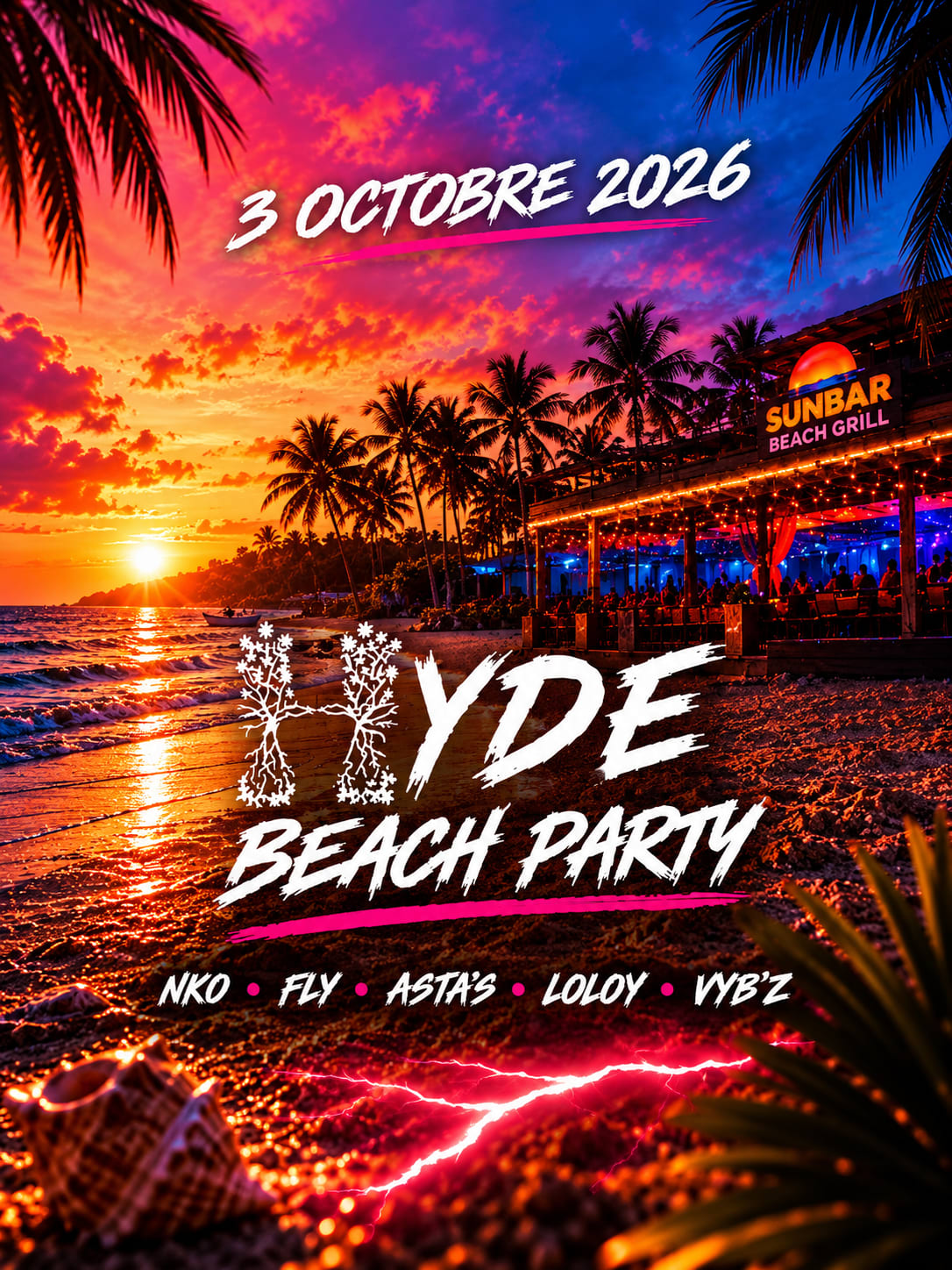 Hyde Beach Party - Le Sun Bar Au Carbet