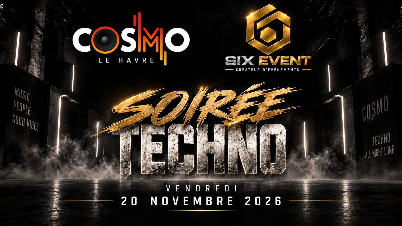 Soirée Techno Sixevent X Cosmo