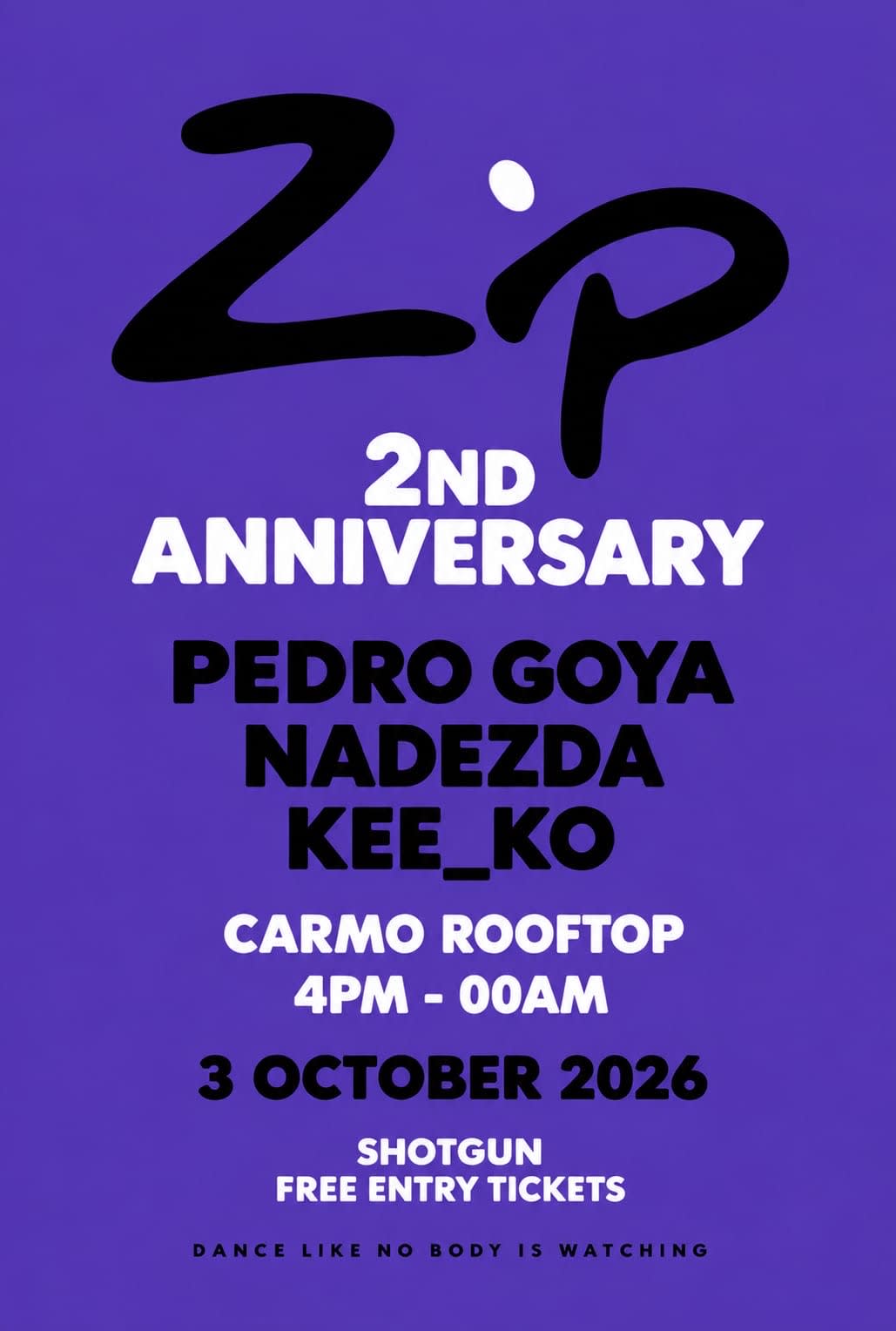 Zip Records 2 Anniversary At Carmo Rooftop