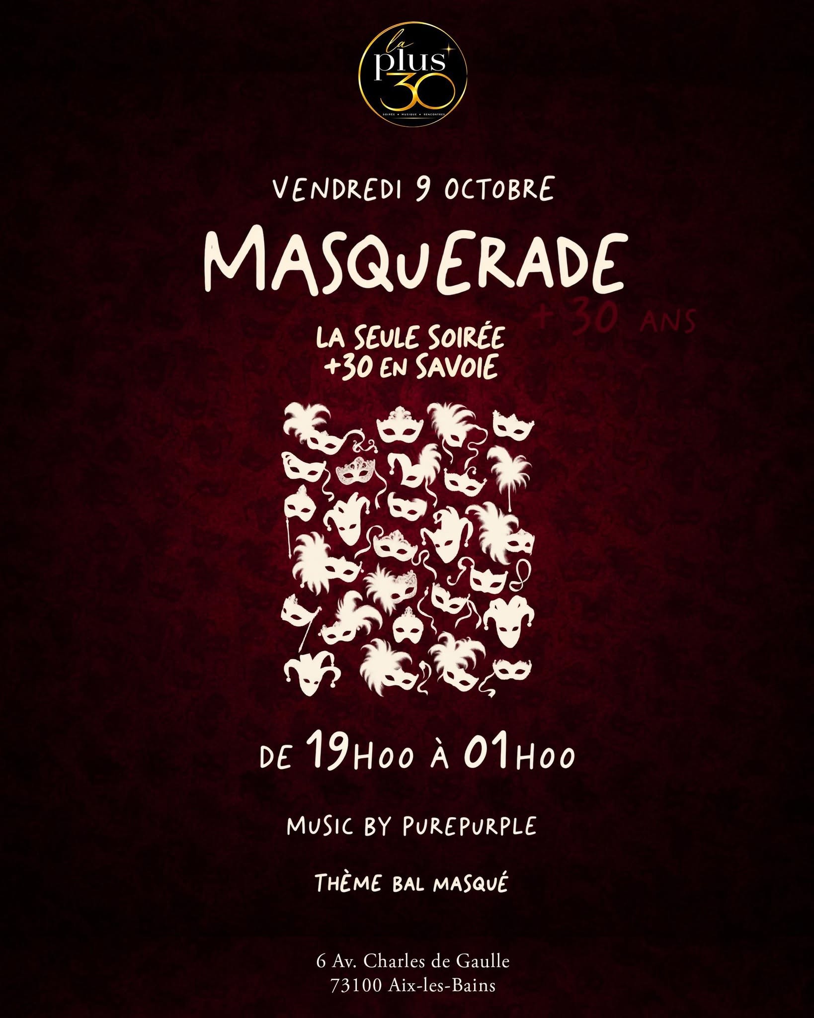 La + 30 Édition Masquerade