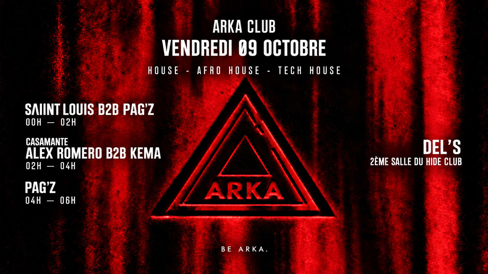 Arka Club — 09.10 · Sλiint Louis, Casamante, Pag'z
