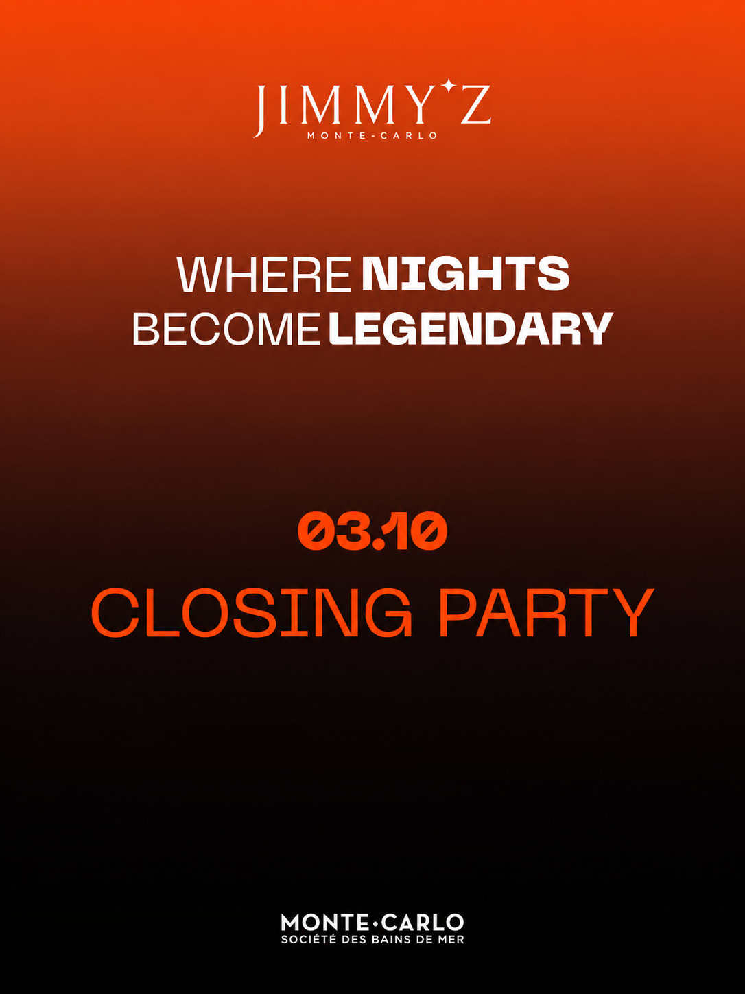 Closing Jimmy’Z MC