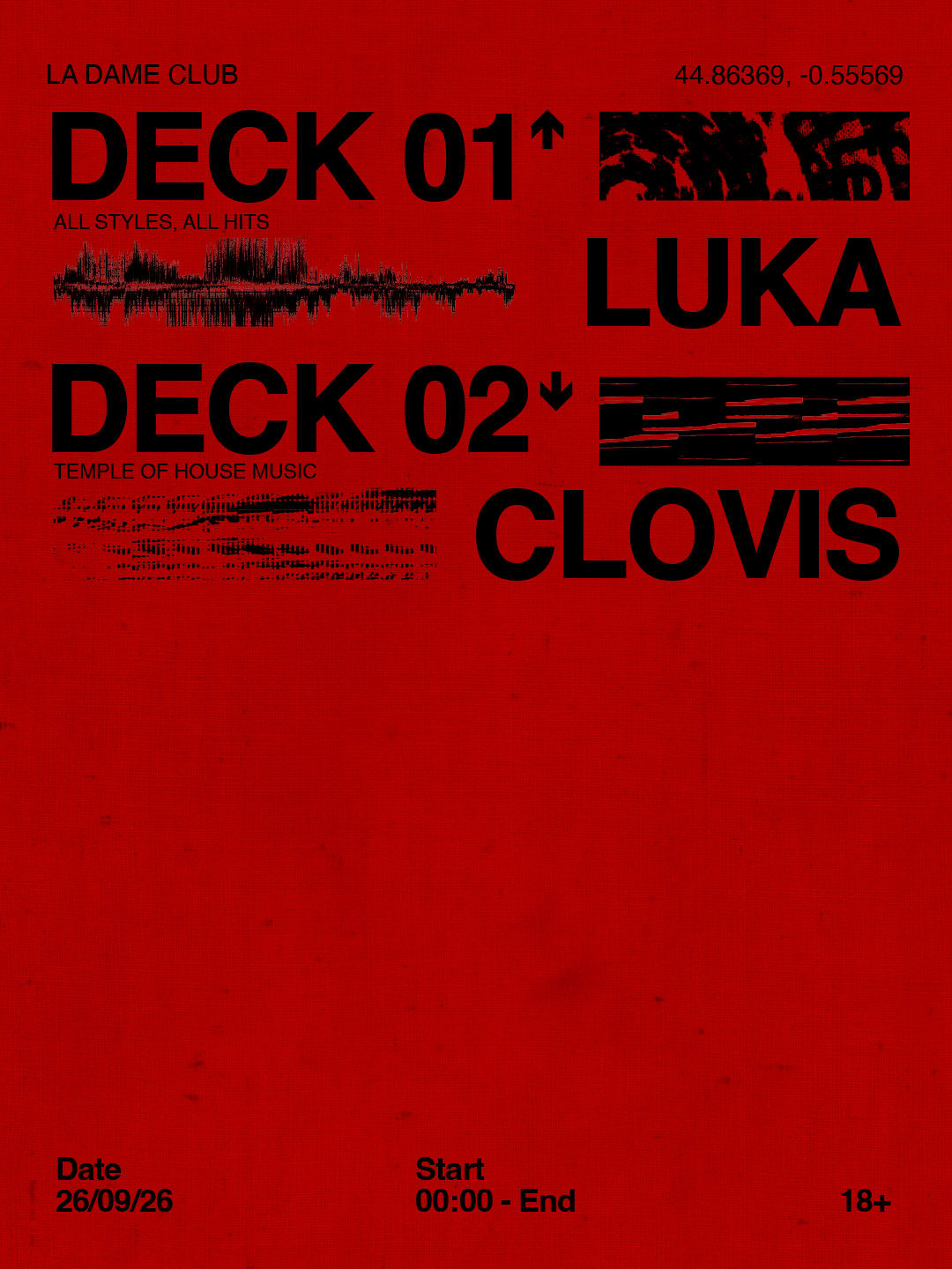 La Dame // Sam 26 Sept // Luka - Clovis