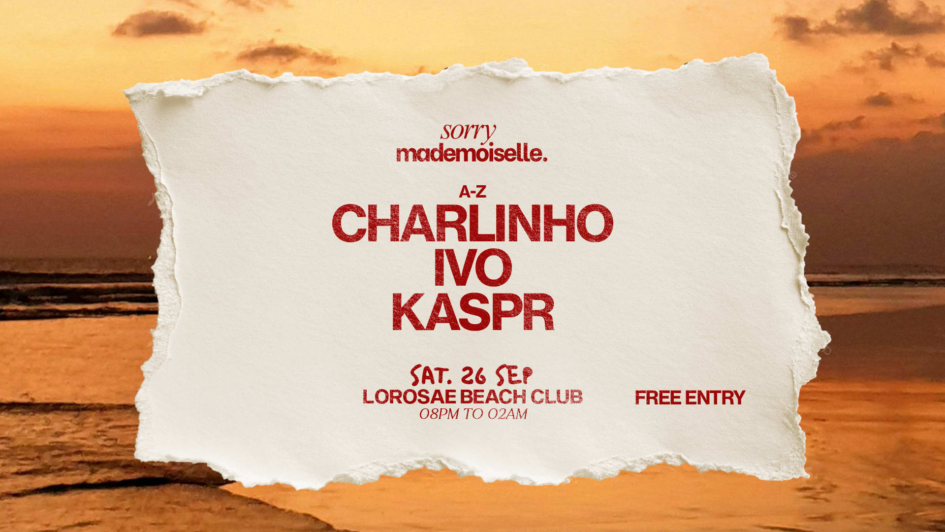 Beach Residency By Sorry Mademoiselle