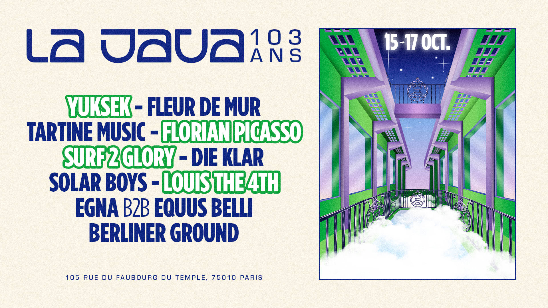 La Java 103 Ans : Louis The 4th, Egna B2b Equus Belli & More