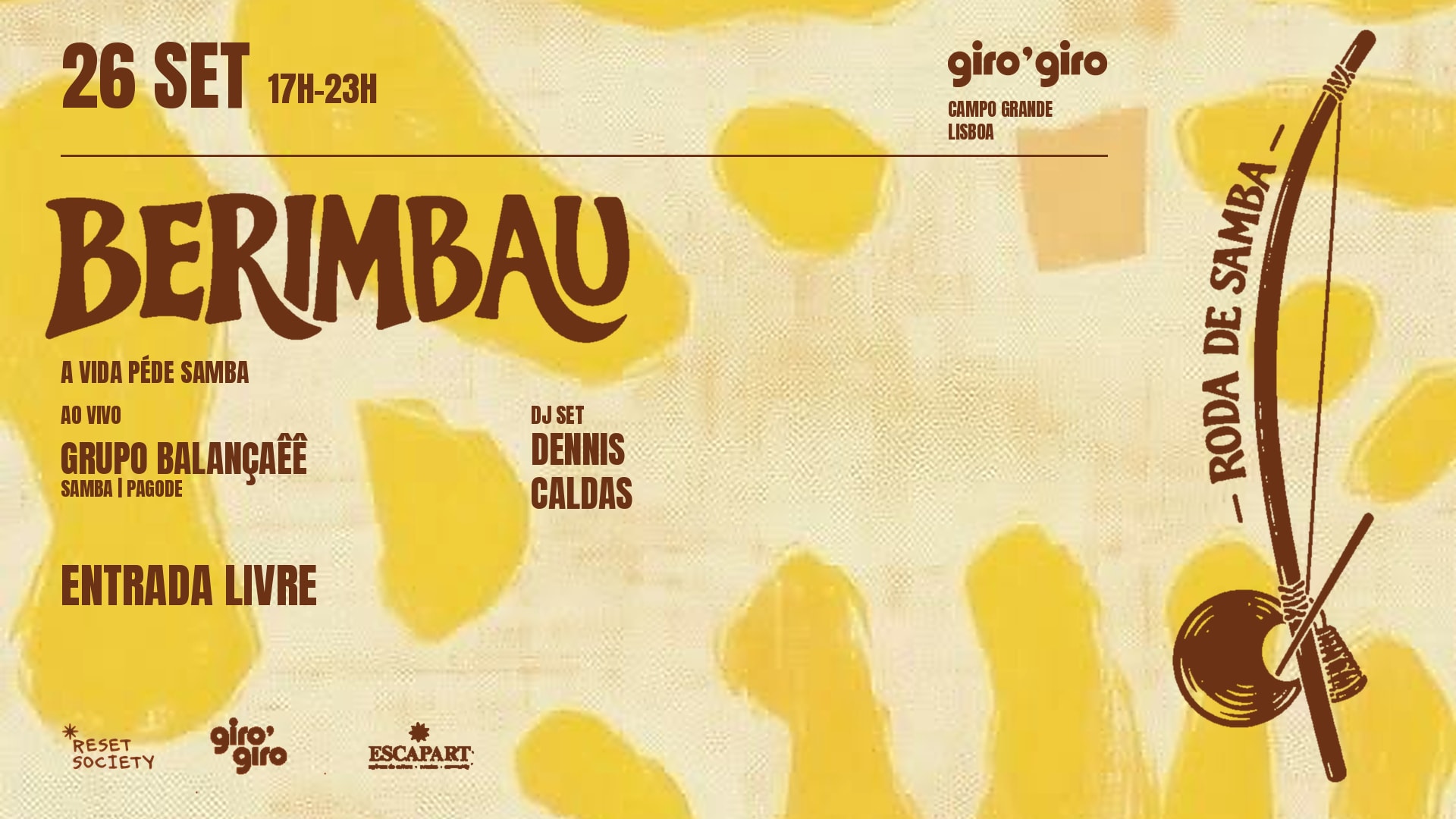 Berimbau Samba & Pagode - Free Entry