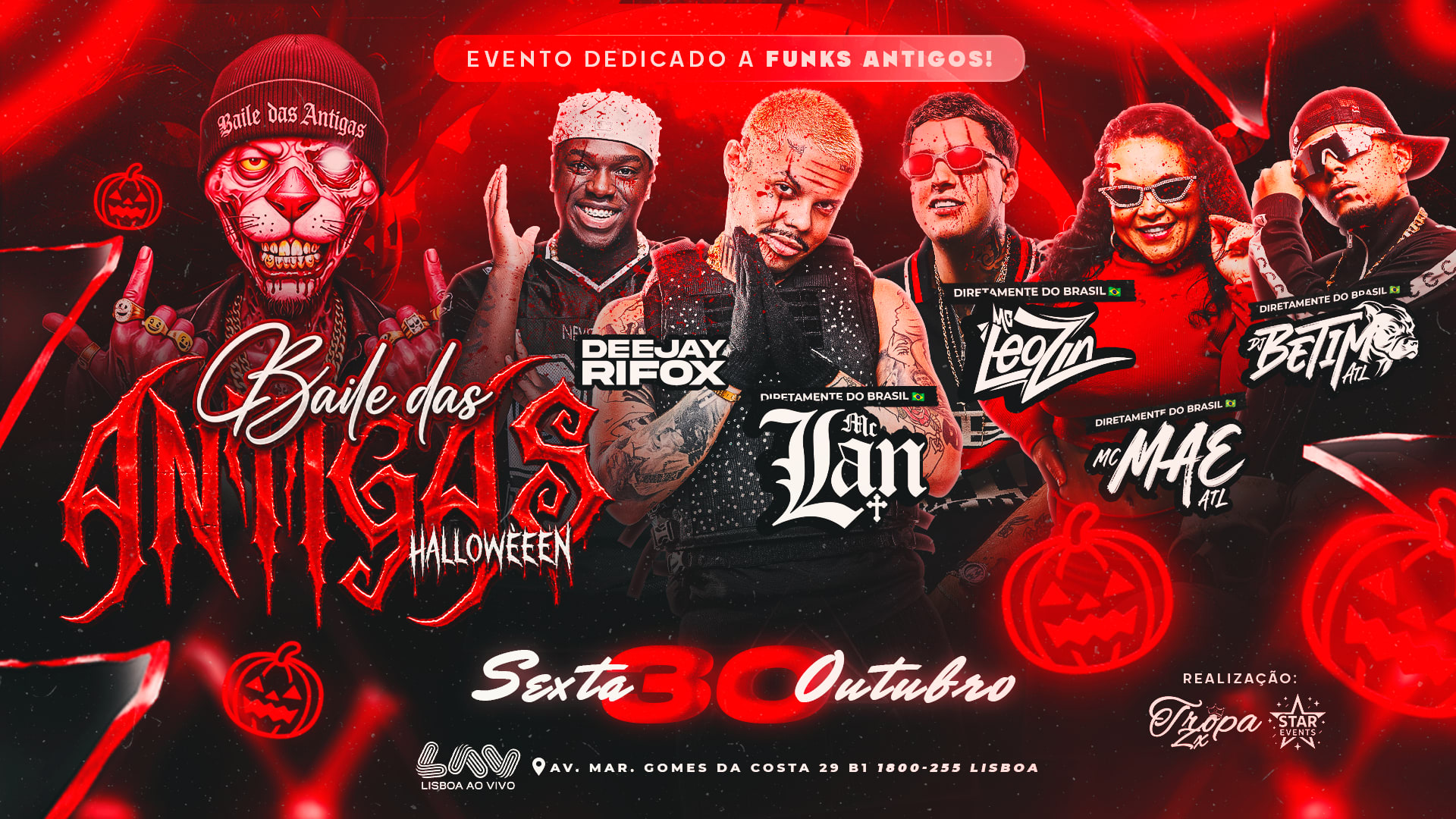 Halloween Baile Das Antigas