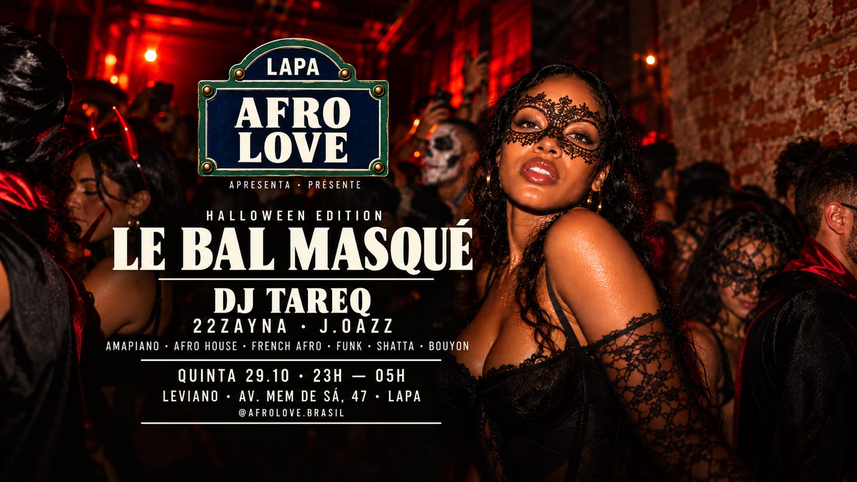 Afro Love Nº01 — Le Bal Masqué · Halloween Edition