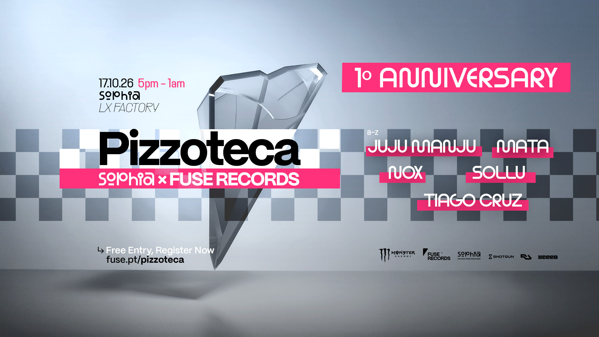 Fuse X Sophia: Pizzoteca 1st Anniversary (Free Entry)