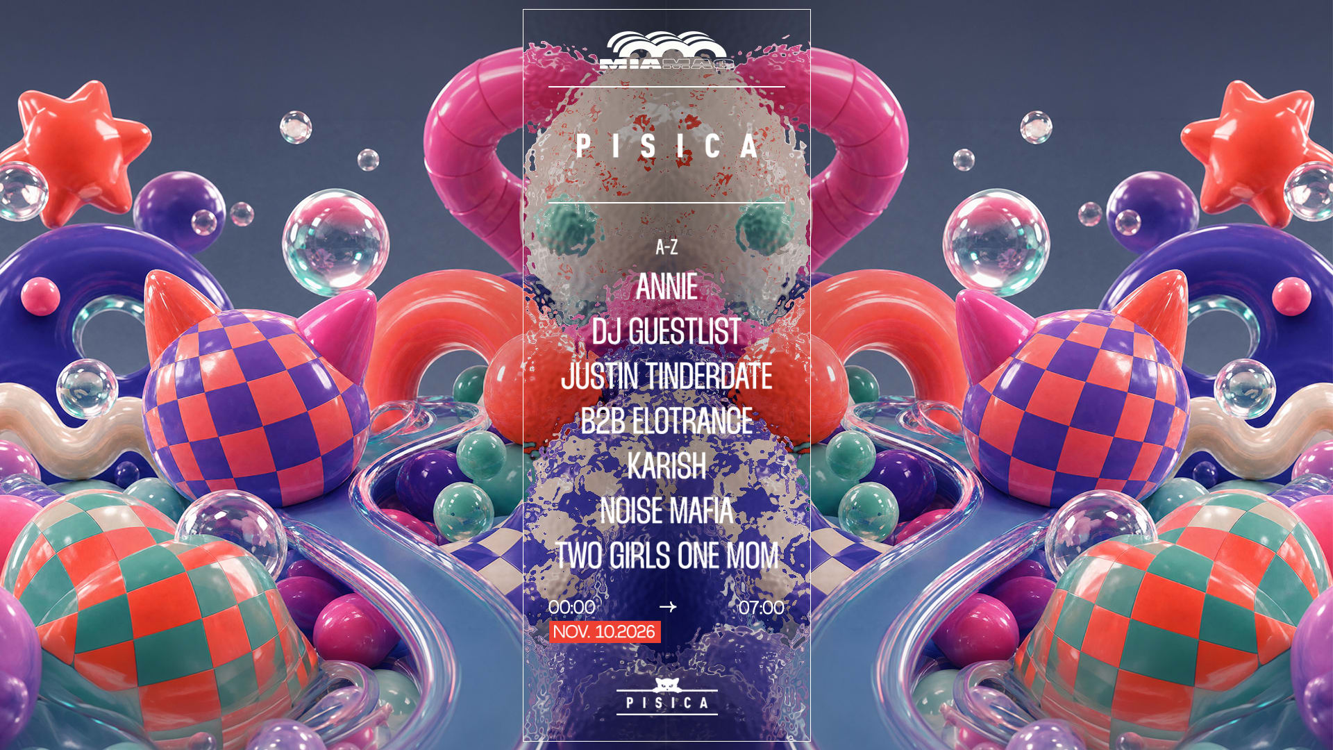 Pisica : Noise Mafia, Dj Guestlist, Two Girls One Mom & More