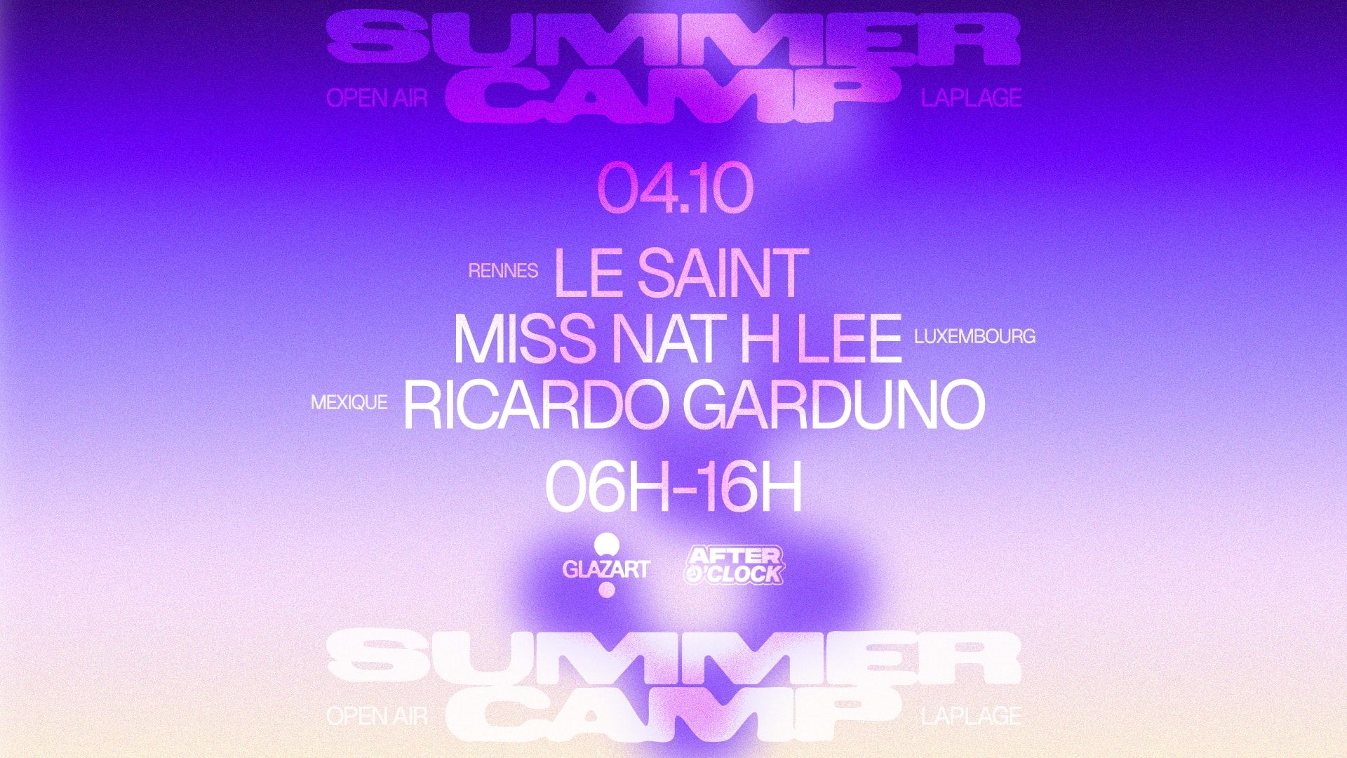 After O'clock X La Plage Open Air : Ricardo Garduno, Miss...