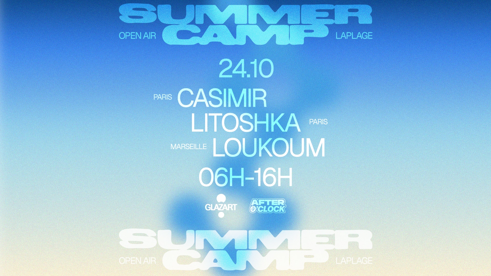 After O'clock X La Plage Open Air : Litoshka, Casimir & More