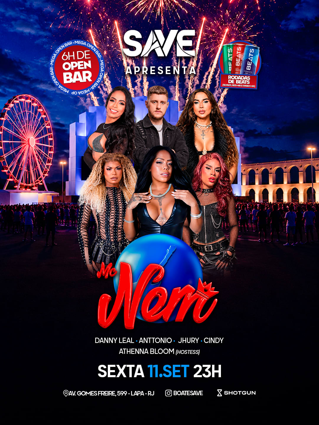 Save Com MC Nem | Rock In Rio | Open Bar | Rodadas De Beats