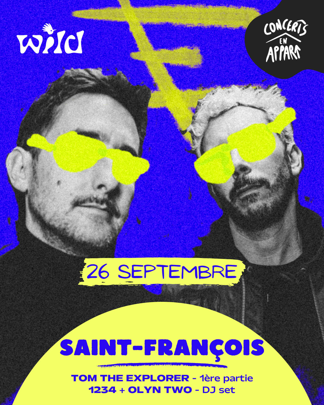 Concert En Appart | Saint François + Tom The Explorer + Djs